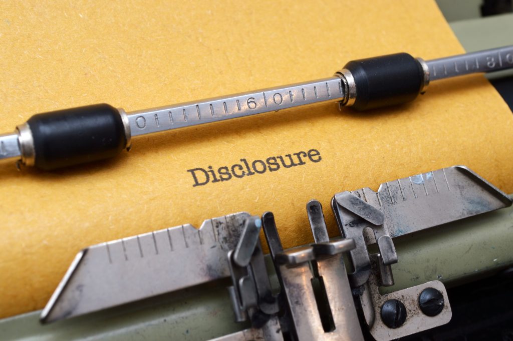 Disclosures by Listed Entities Under the 