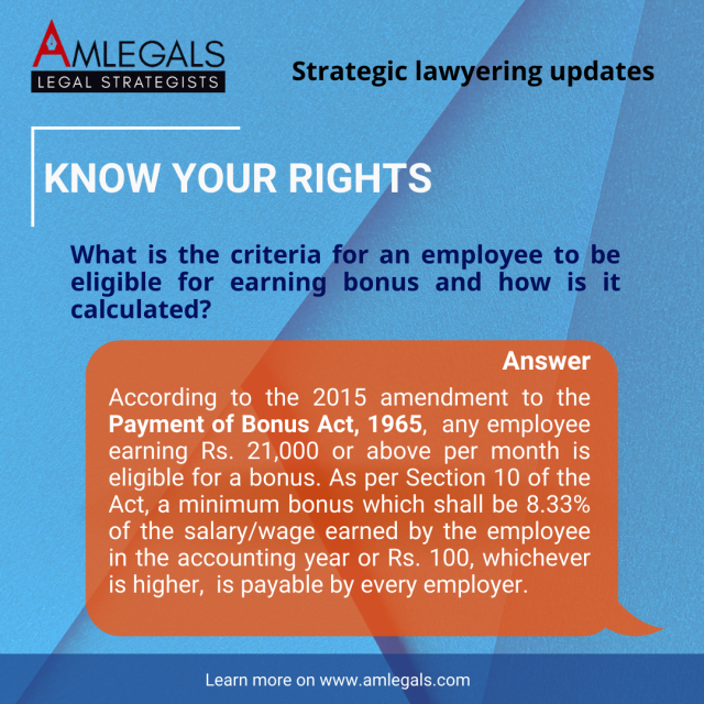 What is the criteria for an employee to be eligible for earning bonus and how is it calculated?