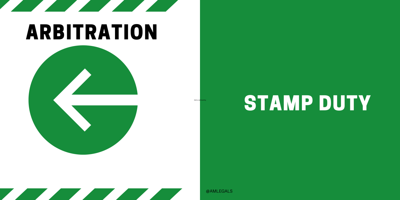 arbitration-agreement-versus-stamp-duty